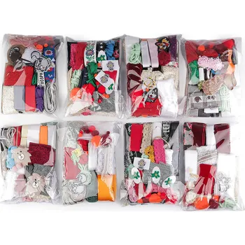 Mix materiálů k šití a tvoření 500 g, barva 1 mix