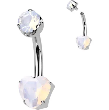 Piercing Atreya Titanový piercing do pupíku s vnitřním závitem Arwan Barva: Růženín, Velikost: 1,6 mm, Délka / Průměr: 10 mm