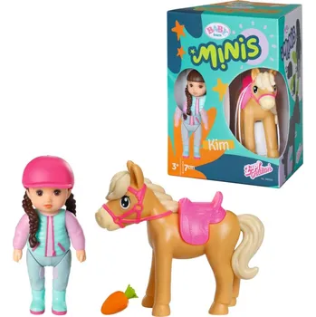 Panenka BABY born Minis Sada s koníkom a bábikou