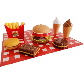 Dětská kuchyňka PLEJO Sada potravín fast food