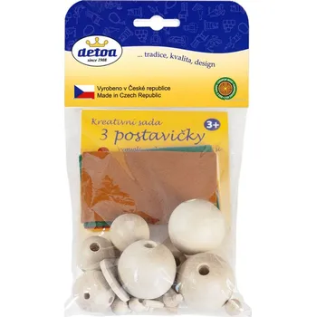 Dřevěná hračka Kreatívna sada 3 postavičky