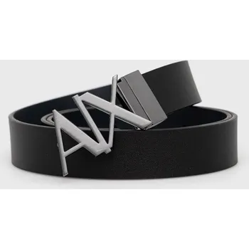 Opasek Oboustranný kožený pásek Armani Exchange 951017.CC505.NOS černá 99X, vel. 32