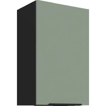 Kuchyňská skříňka Horní kuchyňská skříňka LUNARA - šířka 45 cm, zelená / černá