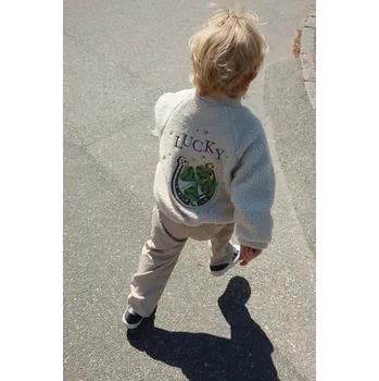 Chlapecká bunda Dětská bunda Konges Sløjd JAZZ TEDDY JACKET GRS KS104861.PPY2 béžová 08X, vel. 74