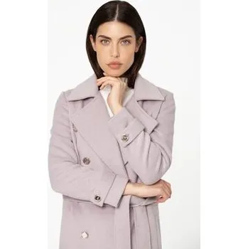 Dámský kabát GIODORO Vlněný kabát L Šedá Straight Fit S