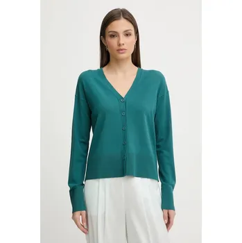 Dámský svetr Kardigan Sisley 17Q3L603J tyrkysová 69X, vel. L