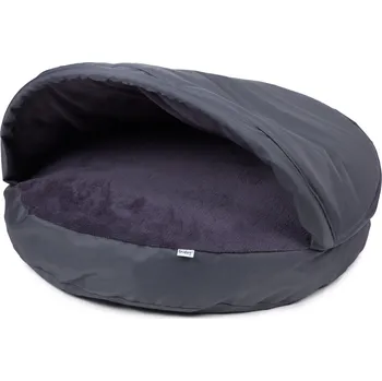 Pelíšek pro psa Iridog Pelech pro psa DONUTS no.2 kapsa šedý s chlupatinou 80 x 10 cm