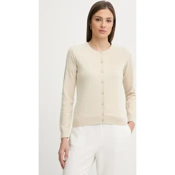 Dámský svetr Bavlněný kardigan United Colors of Benetton 1C19D502P béžová 80X, vel. S