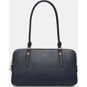 Módní doplněk Kožená kabelka Furla Giulia M Boston Bag WB01871.BX0460.2676S námořnická modř 59X, vel. ONE SIZE