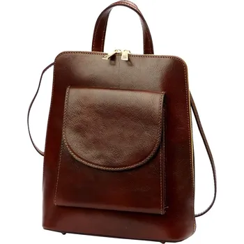 Městský batoh Dámský kožený batoh Patrizia hnědý KZ2251772 6l