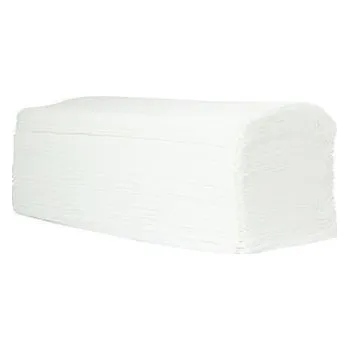 Papírový ručník Papírový ručník ZZ, 240 x 210mm, bílý, 3200ks, dvouvrstvý