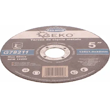 Řezný kotouč GEKO Kotouč řezný na kov, 125x1,0mm GEKO