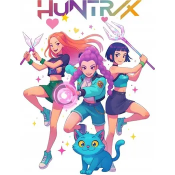 Fototapeta Nažehlovačka Termo Aplikace Nálepka na Oblečení KPOP DEMON HUNTERS ANIME