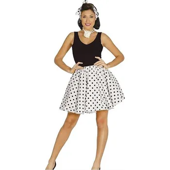 Karnevalový kostým GUIRCA Dámská pin up sada - sukně a šátek, bílá