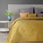 Přehoz na postel DAMIAN mustard/hořčicová 220x240 cm Mybesthome