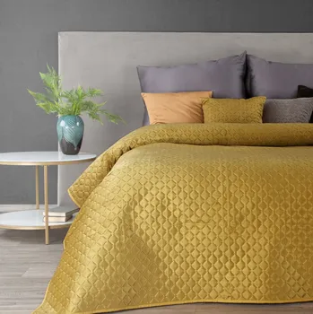 Přehoz na lůžko Přehoz na postel DAMIAN mustard/hořčicová 220x240 cm Mybesthome