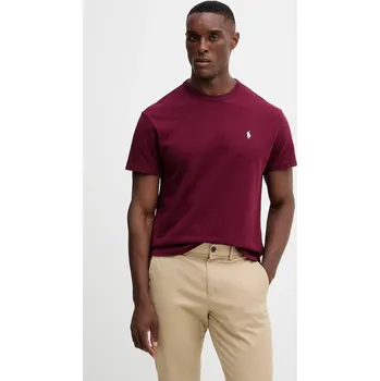Oblečení a móda Bavlněné tričko Polo Ralph Lauren 710916698 burgundské 93X, vel. M