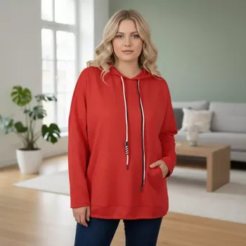 Dámská mikina Dámská mikina Eli XL-XXXL - červená