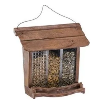 Krmivo pro ptáka Krmítko venkovní plastové JOK 11 dekor dřevo FP