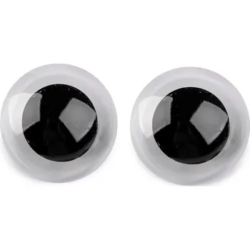 Oči velké s pojistkou Ø45 mm, střední, 1 transparent