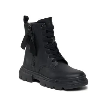 Dámské kozačky Polokozačky Geox J Junette Girl J36HVG 000BC C9999 S Černá 33