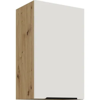 Kuchyňská skříňka Horní kuchyňská skříňka LUNARA - šířka 45 cm, bílá / dub artisan