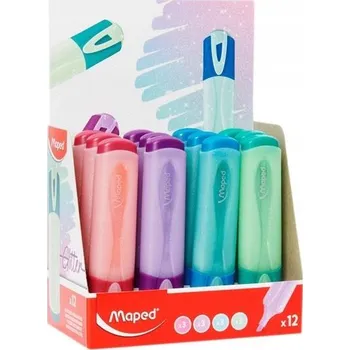 Zvýrazňovač ZVÝRAZŇOVAČ MAZAK Pastelový s třpytkami MAPED