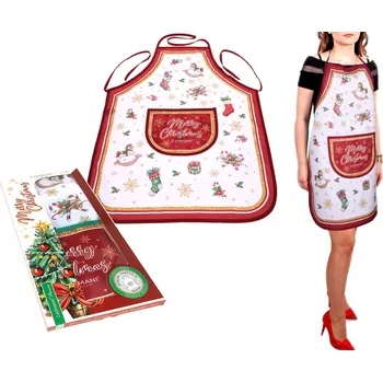 Kuchyňská zástěra Pěkná kuchyňská zástěra Vánoce Cukroví