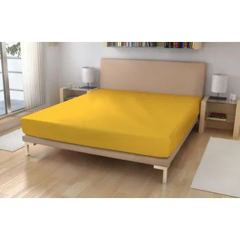 Jersey prostěradlo EXKLUSIVE Žloutková 180x200