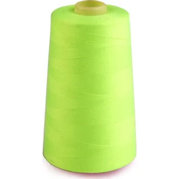 Nit Polyesterové nitě pro overlocky i klasické šití návin 5000 yards PES 40/2, malé, 586 Lime Punch neon