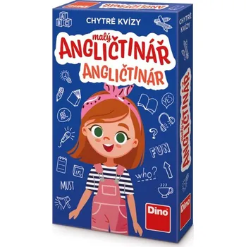 Dřevěná hračka MÚDRE KVÍZY - MALÝ ANGLIČTINÁR Náučná hra