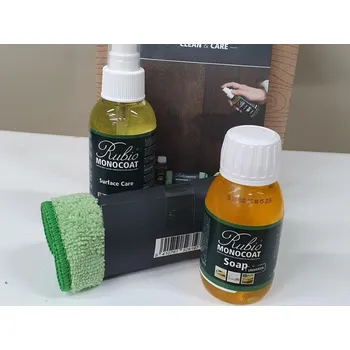 Olej na dřevo Rubio Monocoat Clean Set Floors And Stairs - Údržbová Sada Na Podlahy A Schody