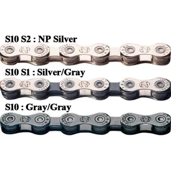 Řetěz na kolo Yaban - Řetěz S10 S2 stříbrný 10x (116čl.)