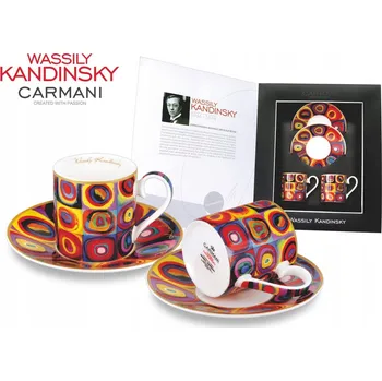 Porcelánový Šálek Carmani Kandinsky 100 ml 2 ks