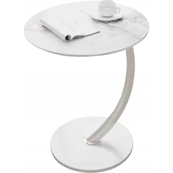 Konferenční stolek ODKLÁDACÍ STOLEK KÁVOVÝ KULATÝ pomocný rohový do obýváku