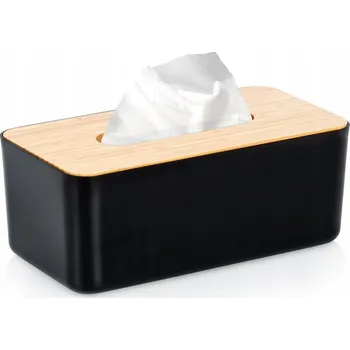 Zásobník na papírové ručníky Černý box na kapesníky 24x13x9,5 cm