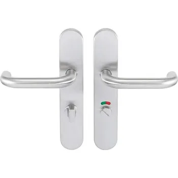 Systém vstřikování Bricard 666476 Sada nerezových úchytů pro ceduli na dveře Tempo Classic WC (se zámkem a