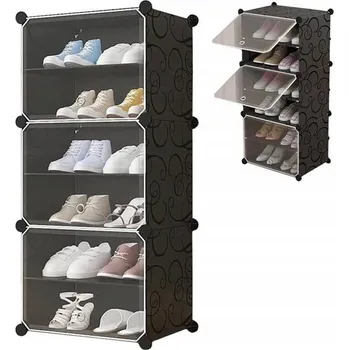 Šatní skříň MODULÁRNÍ SKŘÍŇKA SKŘÍŇ REGÁL NA BOTY POLICE ORGANIZÉR ŠATNÍ SKŘÍŇ 6 ÚROVNÍ