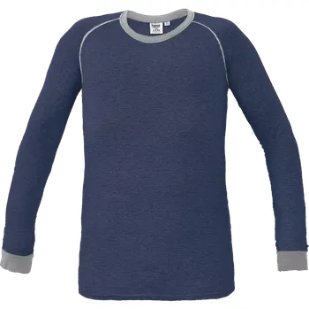 Pánské tričko CERVA Spodní prádlo, tričko LION dlouhý rukáv barva tmavě modrá 200g vel. XXXL-XXXXL