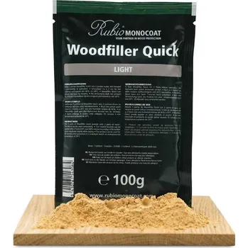 Olej na dřevo Rubio Monocoat Woodfiller Quick - Rychlý Tmel Na Dřevo, 100g, Světlá - Light