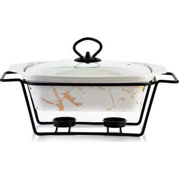 Dóza na potraviny Keramická mísa s ohřívačem Marble 1,4L