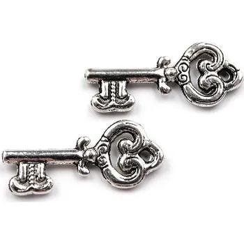 Přívěsek Přívěsek klíč 9x20 mm Varianta: 1 platina s patinou, Balení: 1000 ks
