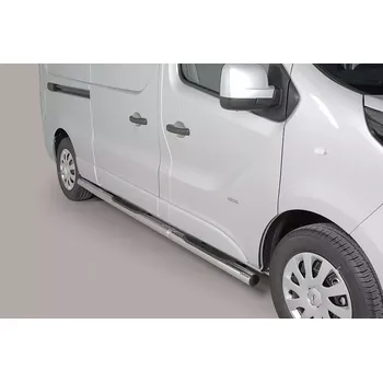 Tuning Misutonida Nerez boční nášlapy OPEL Vivaro 2014/2018 LWB průměr 76