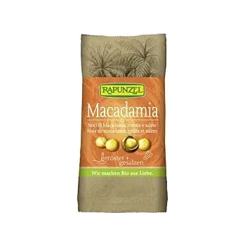Rapunzel Makadamové ořechy pražené solené 50g bio BIO VEGAN BEZLEPEK Množství: 1 ks