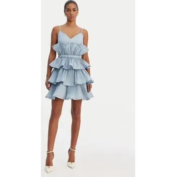 Dámské šaty Fracomina Koktejlové šaty FQ26SD1007W83101 Modrá Regular Fit S