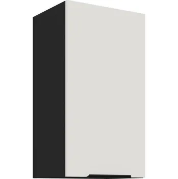 Kuchyňská skříňka Horní kuchyňská skříňka LUNARA - šířka 45 cm, bílá / černá