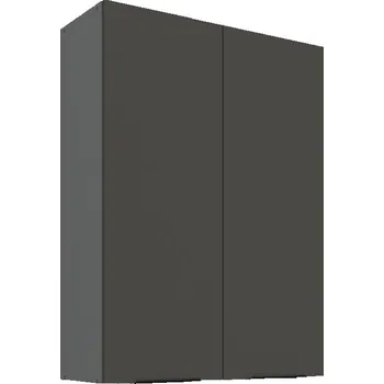 Kuchyňská skříňka Vysoká horní kuchyňská skříňka LUNARA - šířka 80 cm, grafit / antracit