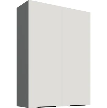 Kuchyňská skříňka Vysoká horní kuchyňská skříňka LUNARA - šířka 80 cm, bílá / antracit