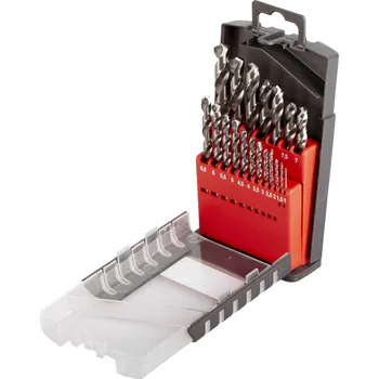 Sada vrtáků do kovu, 1 - 10 mm, 19 ks - HSSCO519P