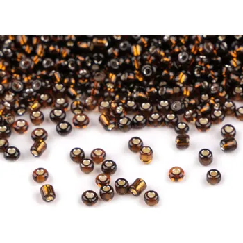 Rokajl 12/0 - 2 mm s průtahem, velké, 53 rezavá tmavá